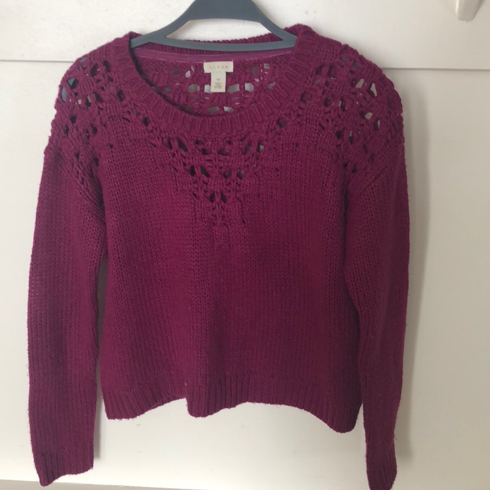 Magenta chunky sweater